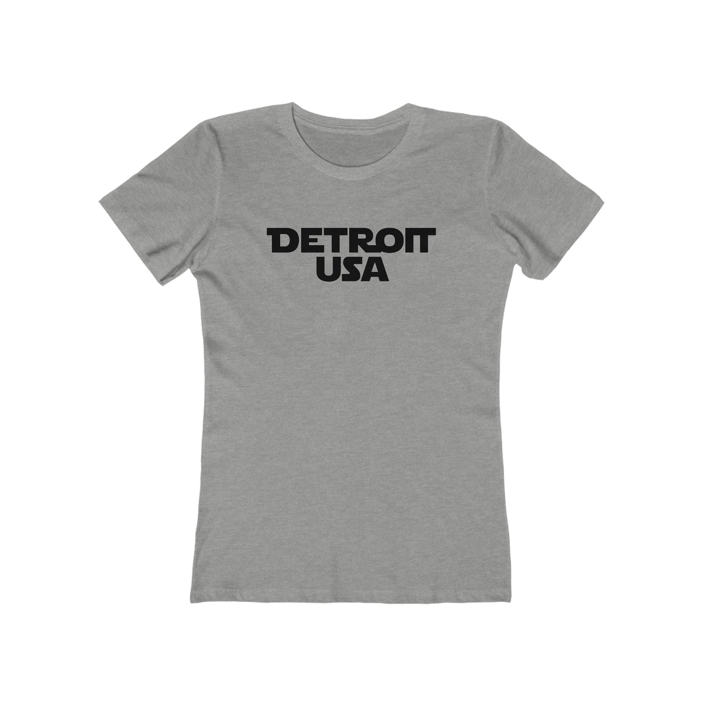 'Detroit USA' T-Shirt (1970s Epic Sci-Fi Parody) | Women's Boyfriend Cut