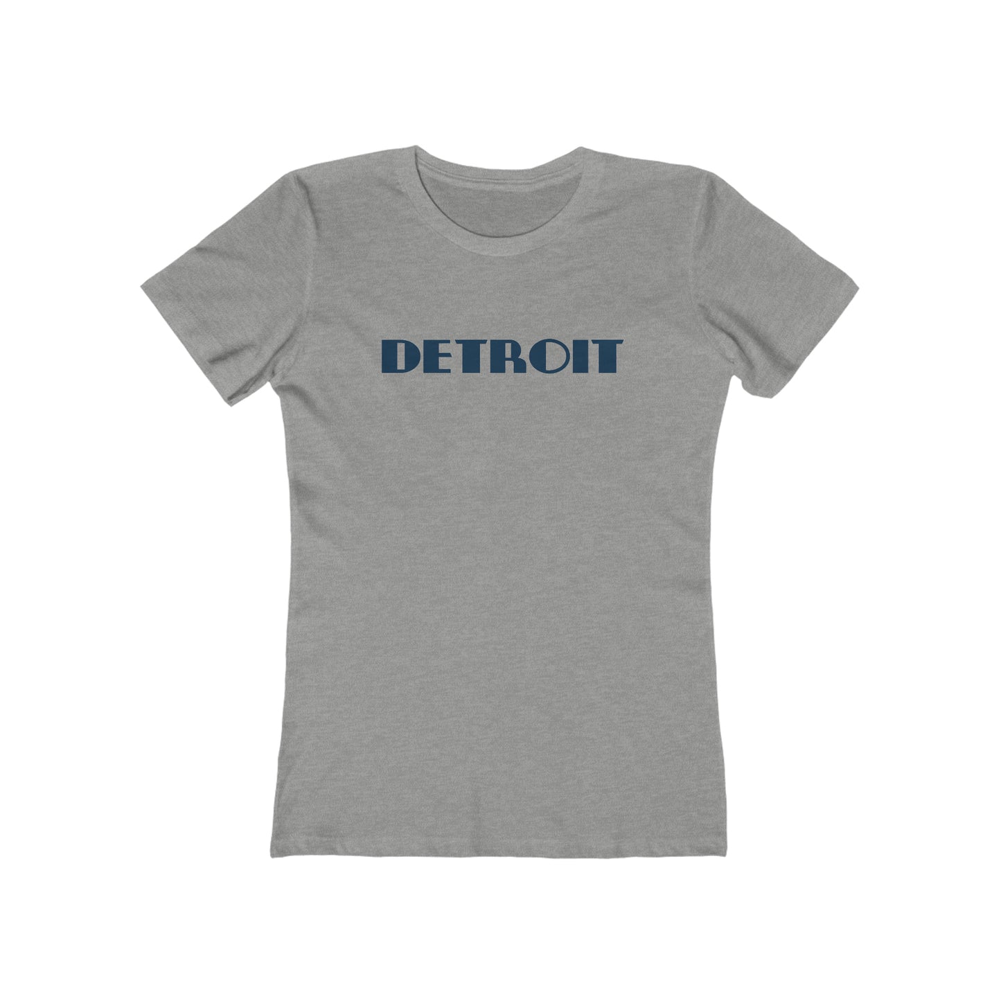 'Detroit' T-Shirt (Art Deco Font) | Women's Boyfriend Cut