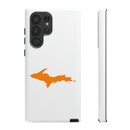 Michigan Upper Peninsula Tough Phone Case (w/ Orange UP Outline) | Samsung & Pixel Android