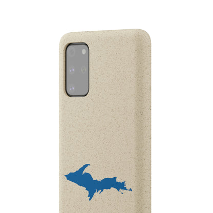 Michigan Upper Peninsula Biodegradable Phone Cases (w/ Azure UP Outline) | Samsung Android