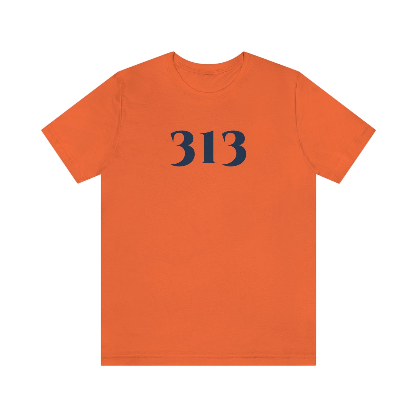 Detroit '313' T-Shirt (Roman Serif Font) | Unisex Standard Fit