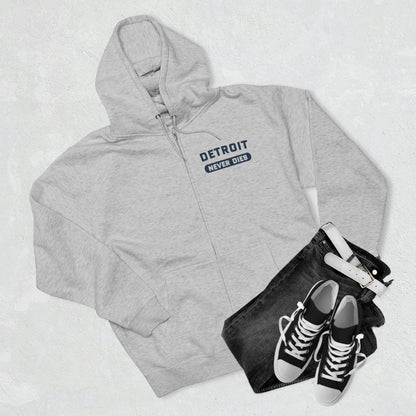 'Detroit Never Dies' Full-Zip Hoodie