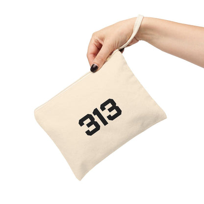 Detroit '313' Zip Pouch - Circumspice Michigan