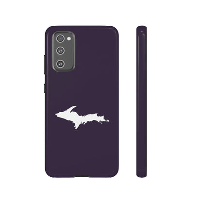 Michigan Upper Peninsula Tough Phone Case (Blackcurrant w/ UP Outline) | Samsung & Pixel Android