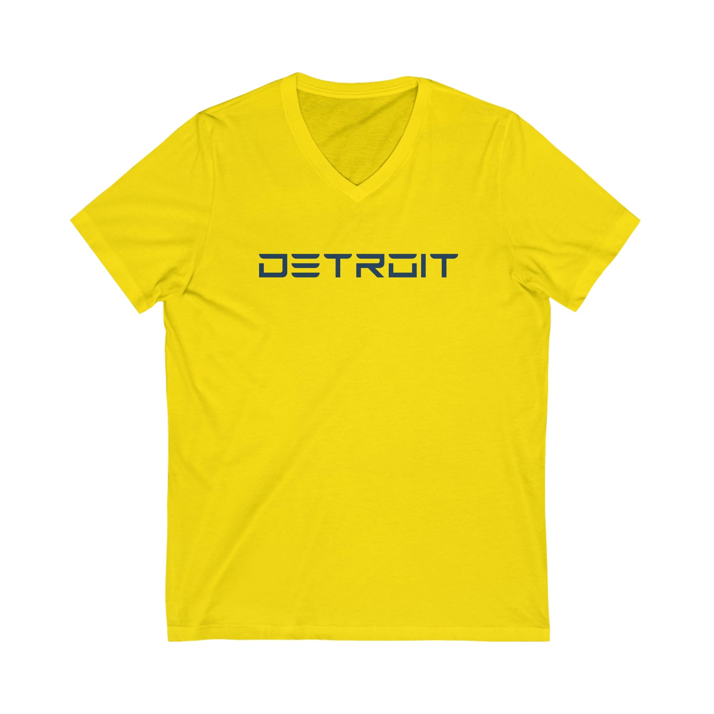 'Detroit' T-Shirt (Electric Font) | Unisex V-Neck