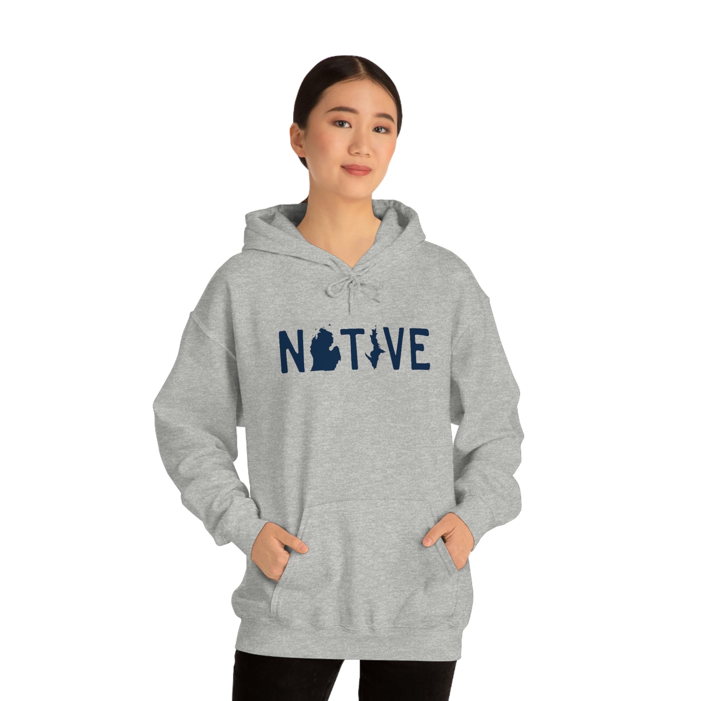 Michigan 'Native' Hoodie (Licence Plate Font) | Unisex Standard