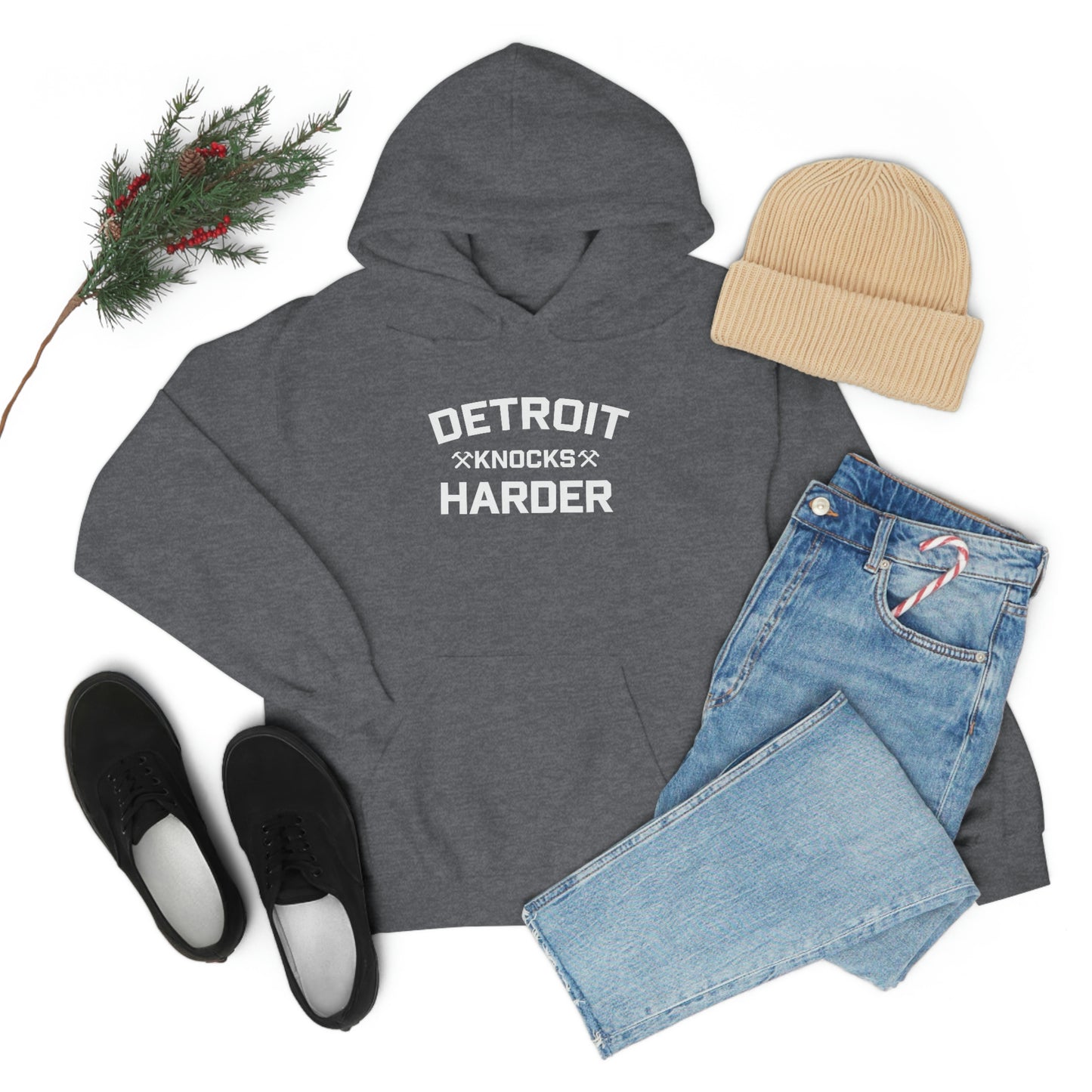 'Detroit Knocks Harder' Hoodie | Unisex Standard