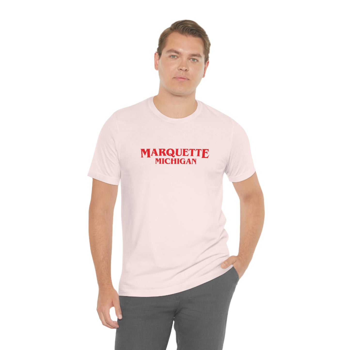 'Marquette Michigan' ' T-Shirt (1980s Drama Parody) | Unisex Standard Fit