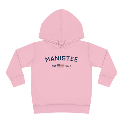 Michigan 'Manistee EST 1840' Hoodie (w/USA Flag Outline) | Unisex Toddler