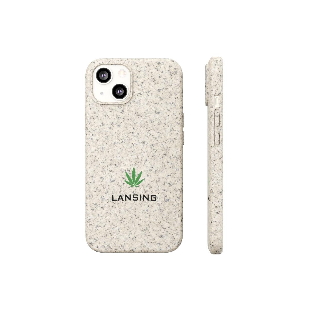 'Lansing' Phone Cases (w/ Cannabis Leaf) | Android & iPhone - Circumspice Michigan