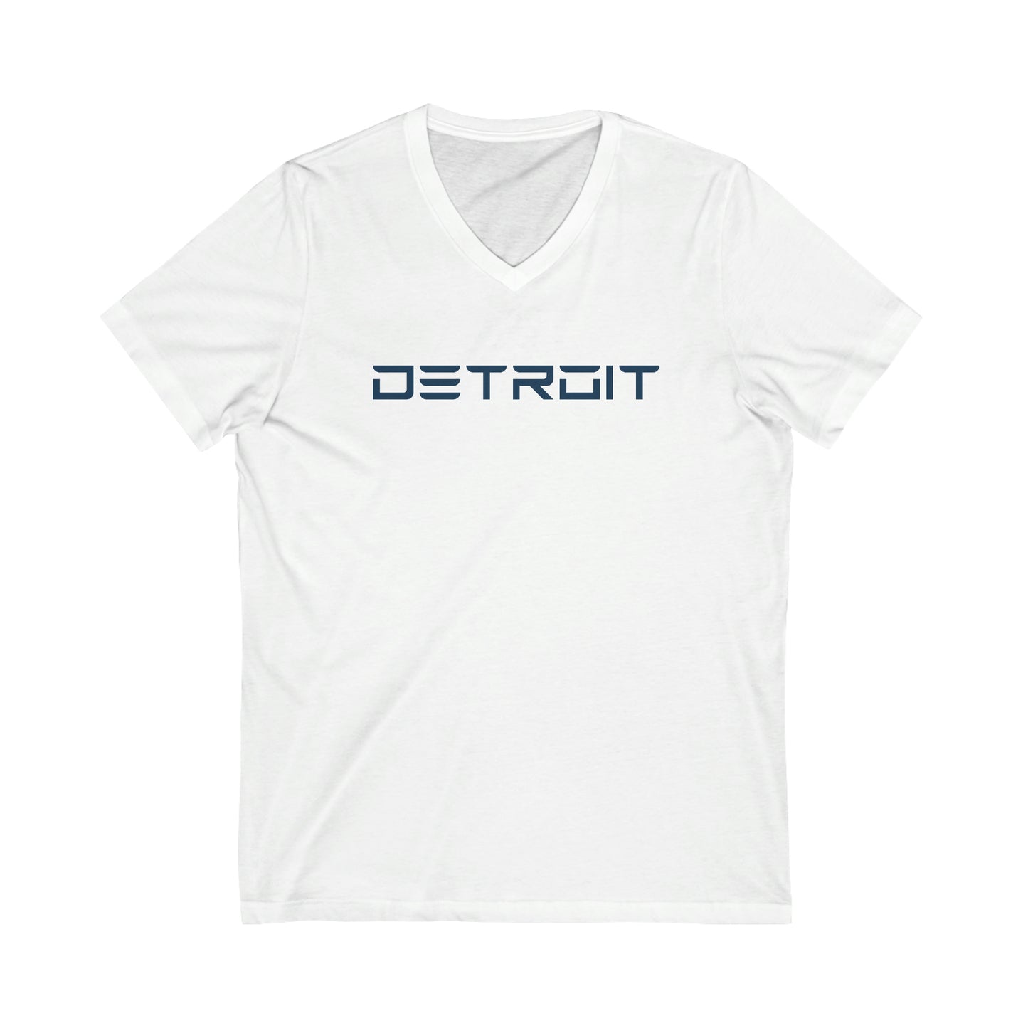 'Detroit' T-Shirt (Electric Font) | Unisex V-Neck