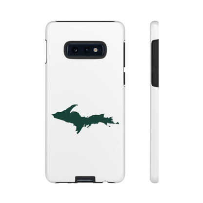 Michigan Upper Peninsula Tough Phone Case (w/ Green UP Outline) | Samsung & Pixel Android