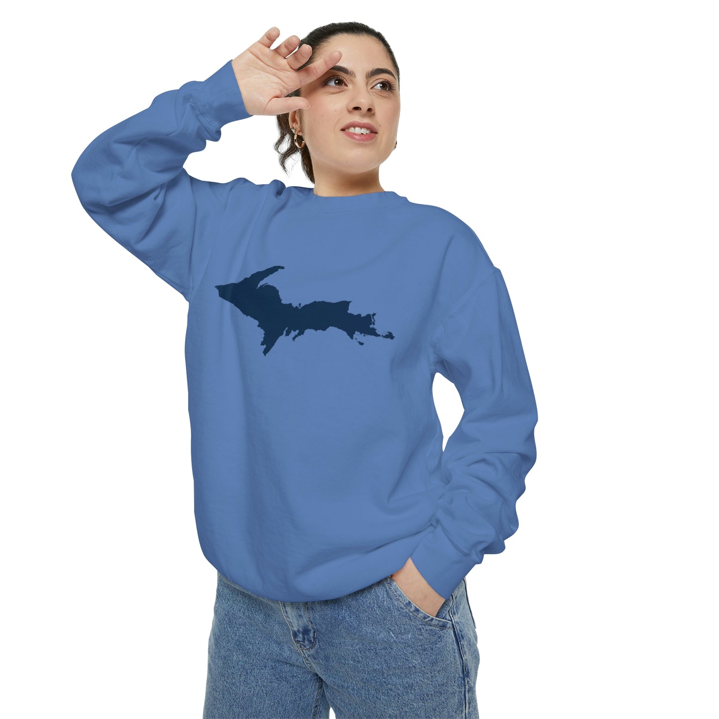 Michigan Upper Peninsula Sweatshirt | Unisex Garment Dyed