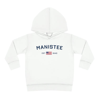 Michigan 'Manistee EST 1840' Hoodie (w/USA Flag Outline) | Unisex Toddler