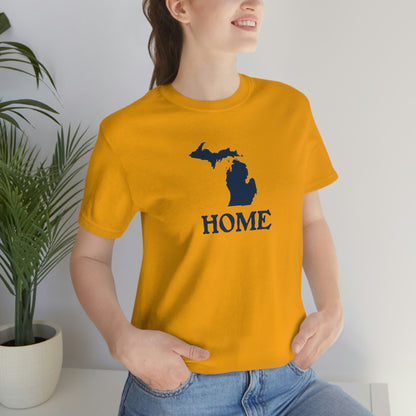 Michigan 'Home' T-Shirt (Woodcut Font) | Unisex Standard Fit