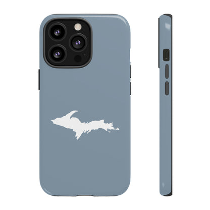 Michigan Upper Peninsula Tough Phone Case (B24 Liberator Grey w/ UP Outline) | Apple iPhone