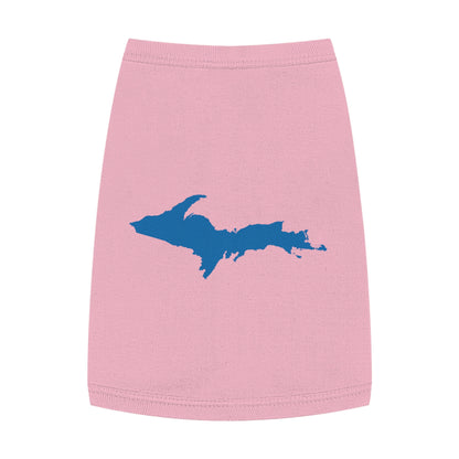 Michigan Upper Peninsula Pet Tank Top (w/ Azure UP Outline)