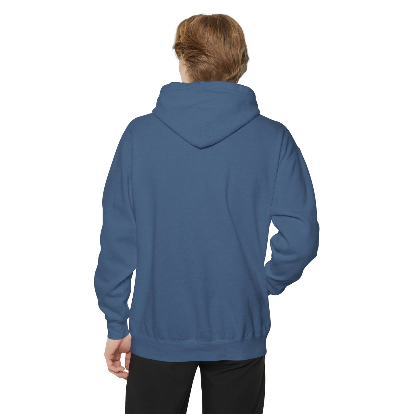 Michigan Upper Peninsula Hoodie (w/ UP Finland Flag Outline) | Unisex Garment-Dyed