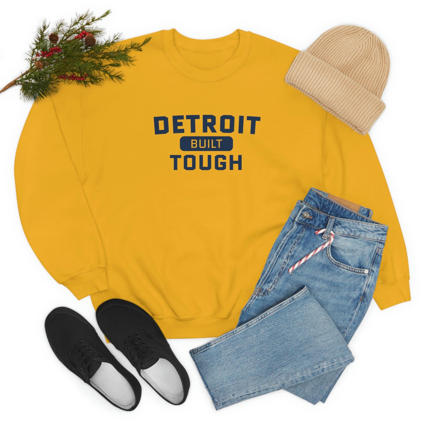 'Built Detroit Tough' Sweatshirt | Unisex Standard