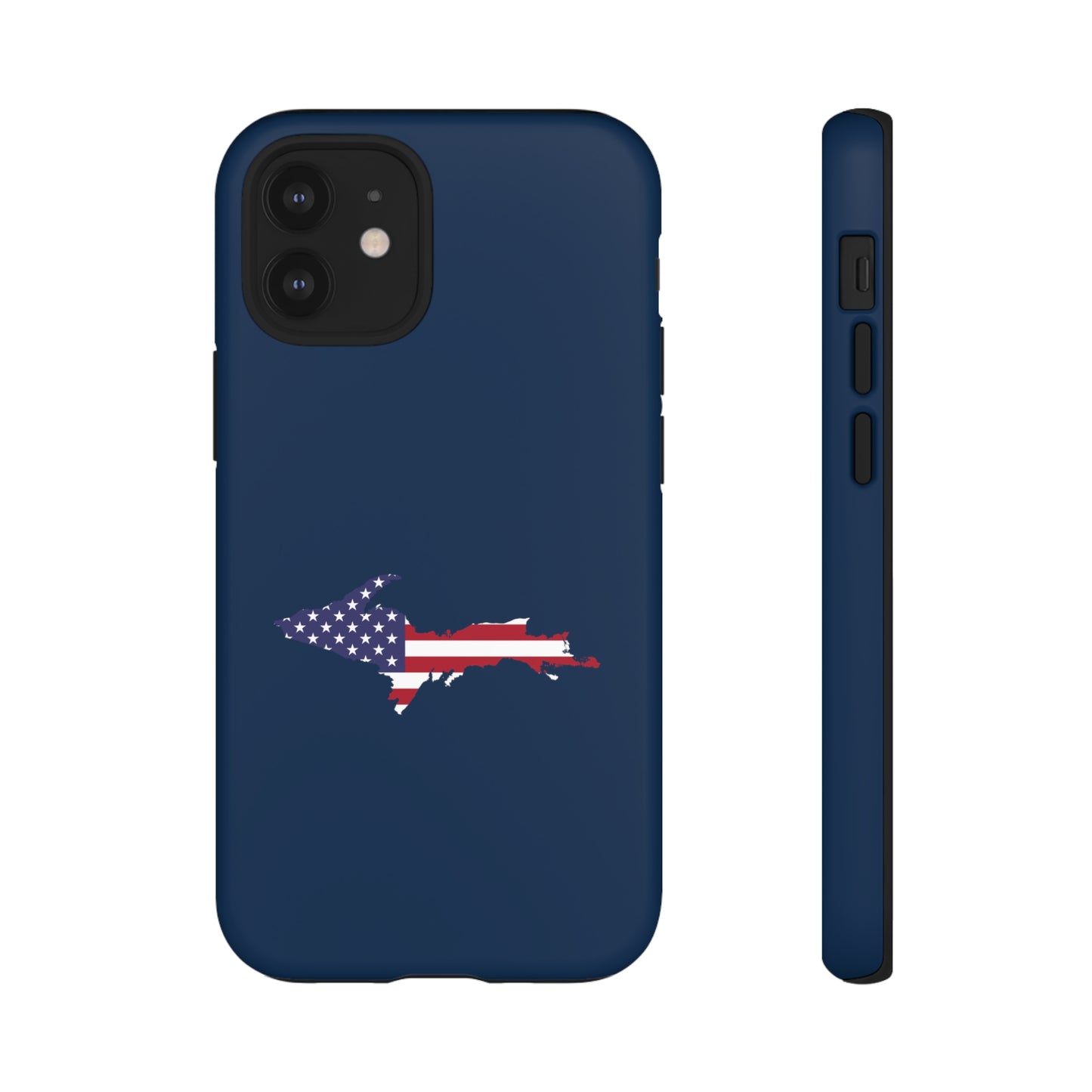 Michigan Upper Peninsula Tough Phone Case (Navy w/ UP USA Outline) | Apple iPhone