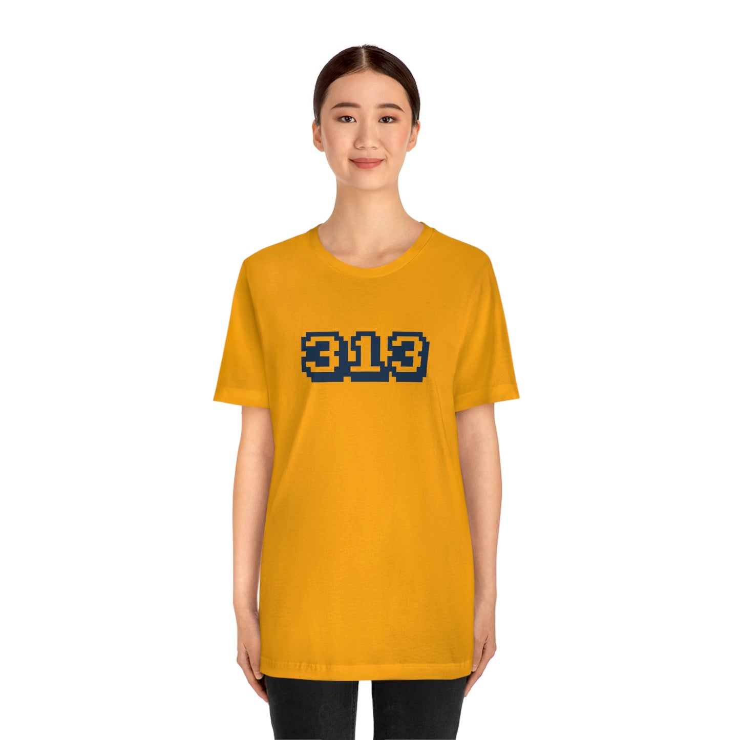 Detroit '313' T-Shirt (Arcade Font) | Unisex Standard Fit