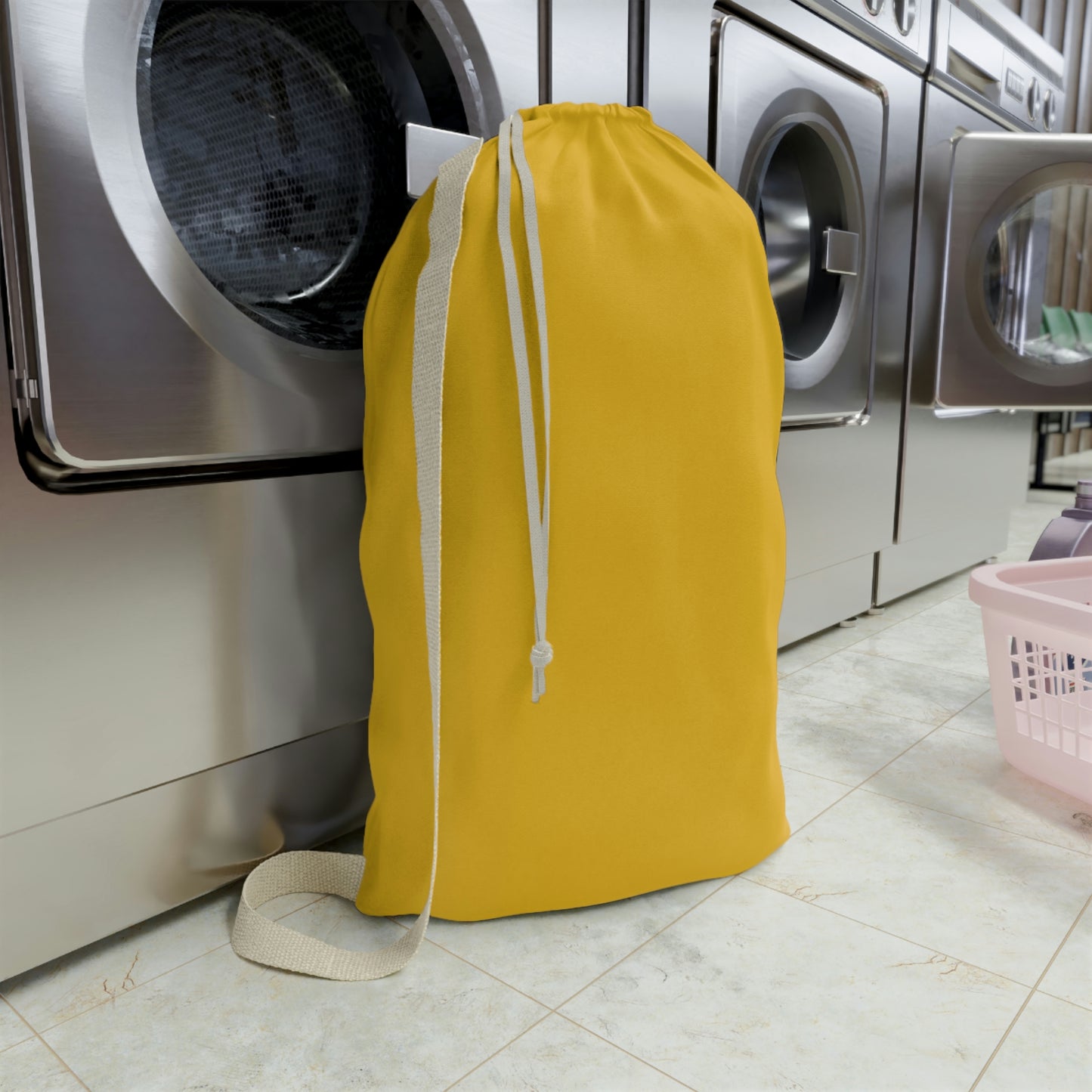 Michigan Upper Peninsula Laundry Bag (Gold w/ Green UP Outline)