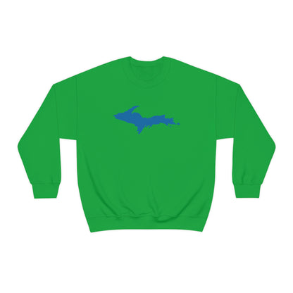 Michigan Upper Peninsula Sweatshirt (w/ Azure UP Outline) | Unisex Standard