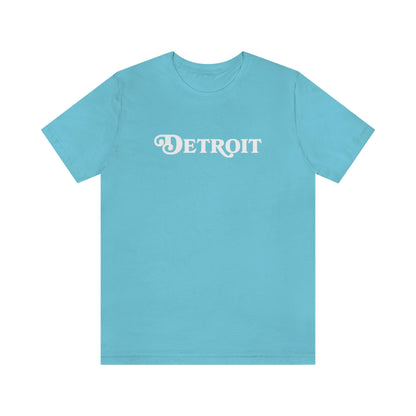 'Detroit' T-Shirt (Sloped Roman Font) | Unisex Standard Fit