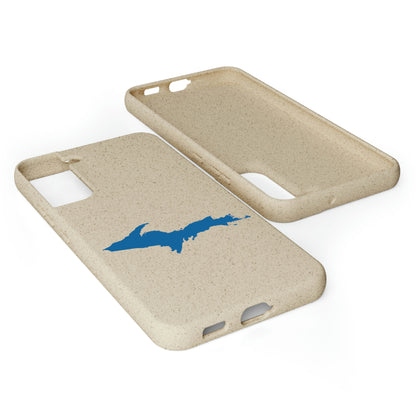 Michigan Upper Peninsula Biodegradable Phone Cases (w/ Azure UP Outline) | Samsung Android