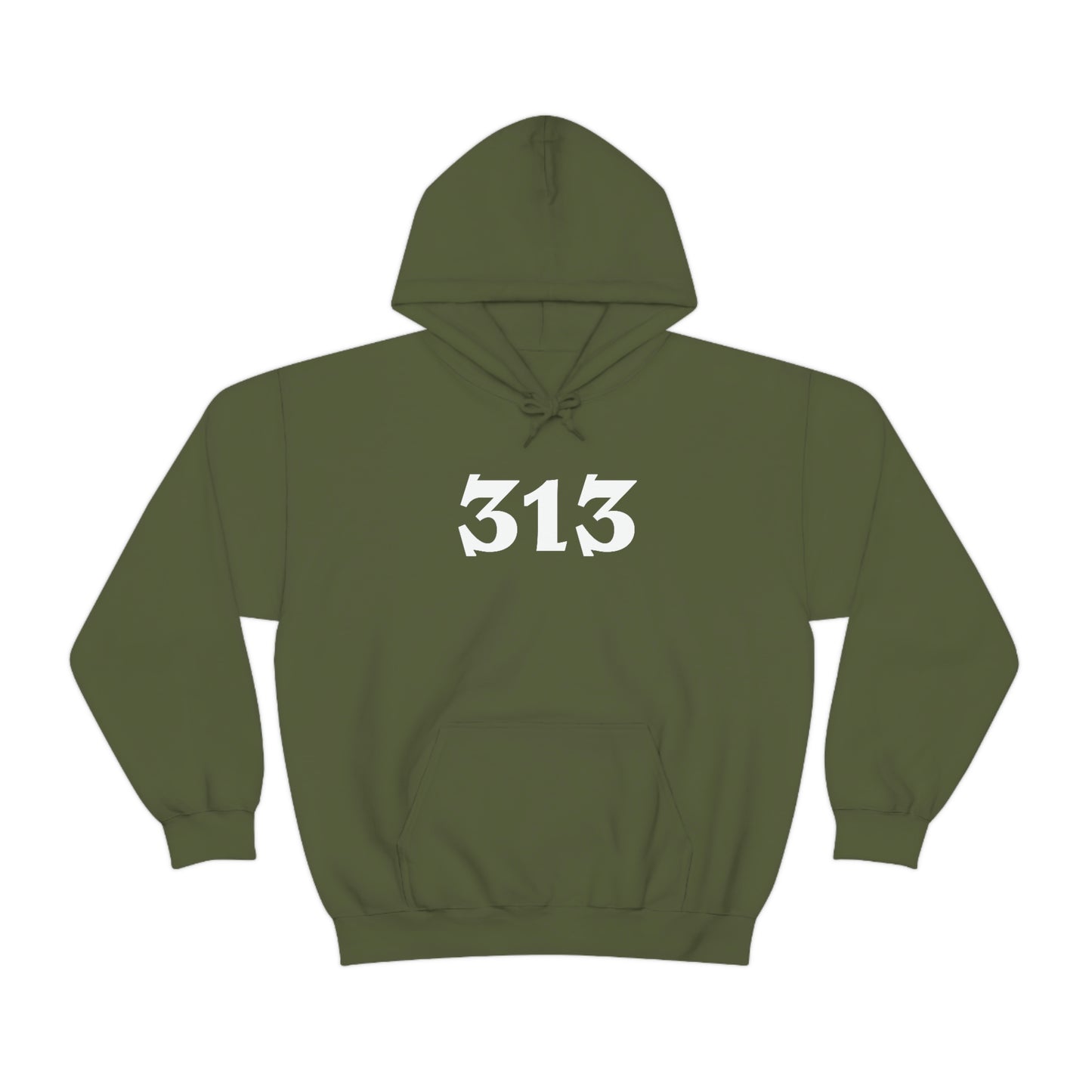 Detroit '313' Hoodie (Angry Serif Font) | Unisex Standard