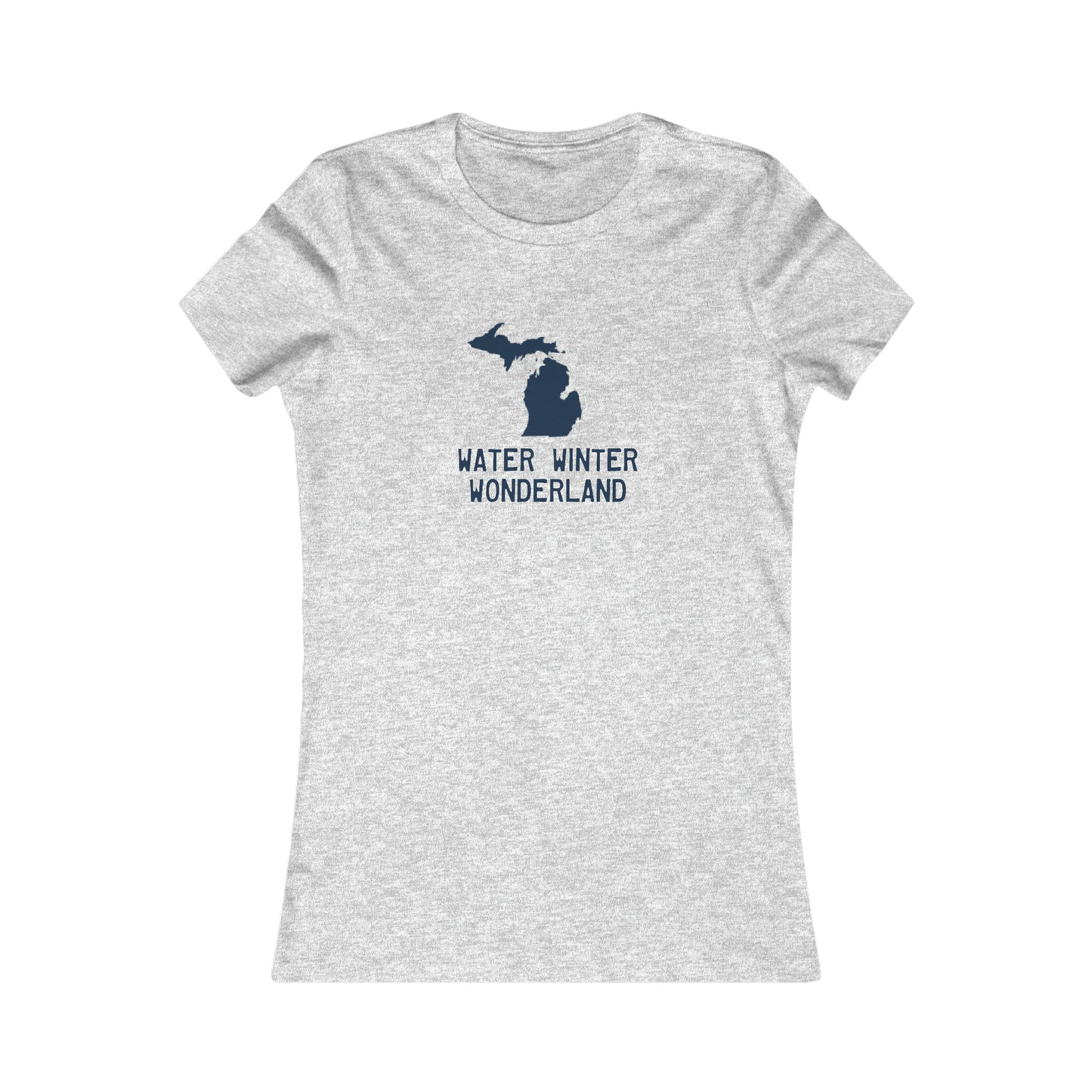 Michigan 'Water Winter Wonderland' T-Shirt | Women's Slim Fit