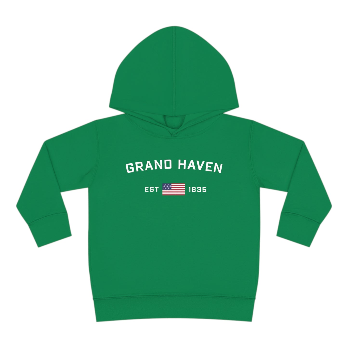 'Grand Haven' Hoodie (w/USA Flag Outline) | Unisex Toddler