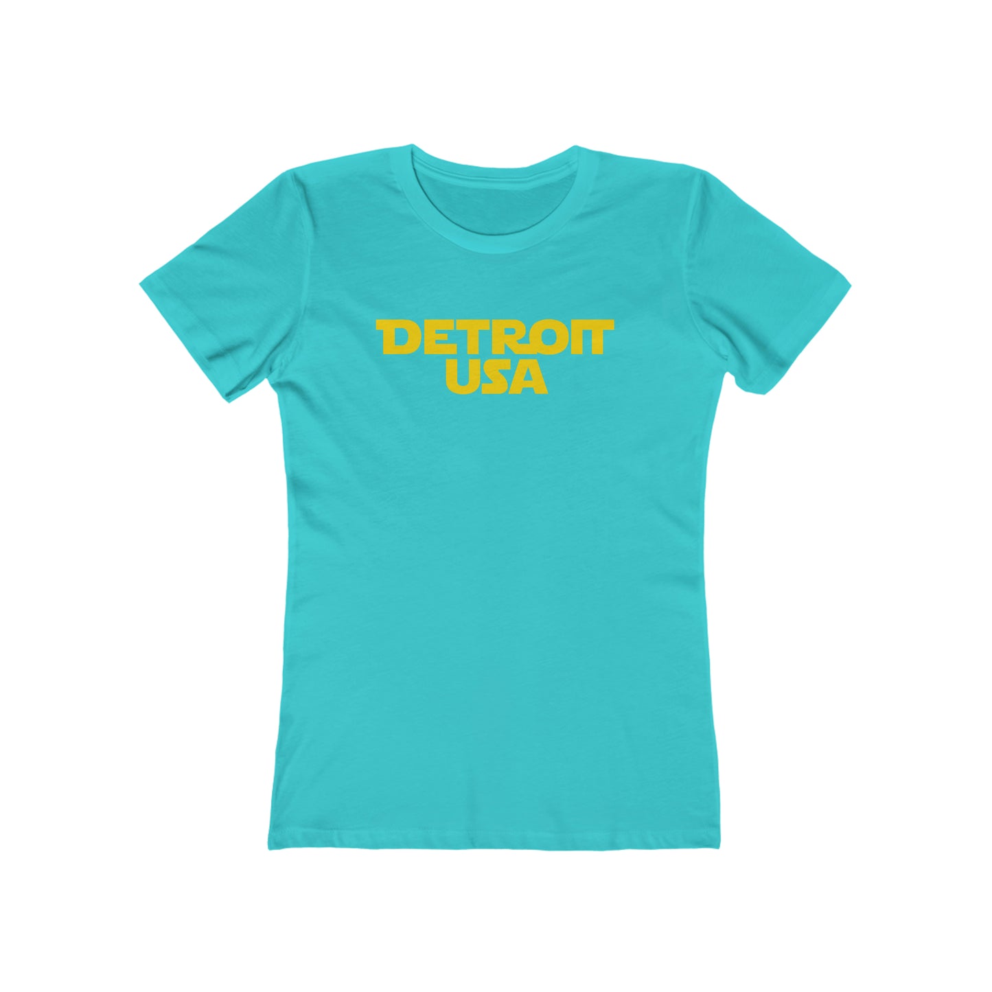 'Detroit USA' T-Shirt (1970s Epic Sci-Fi Parody) | Women's Boyfriend Cut