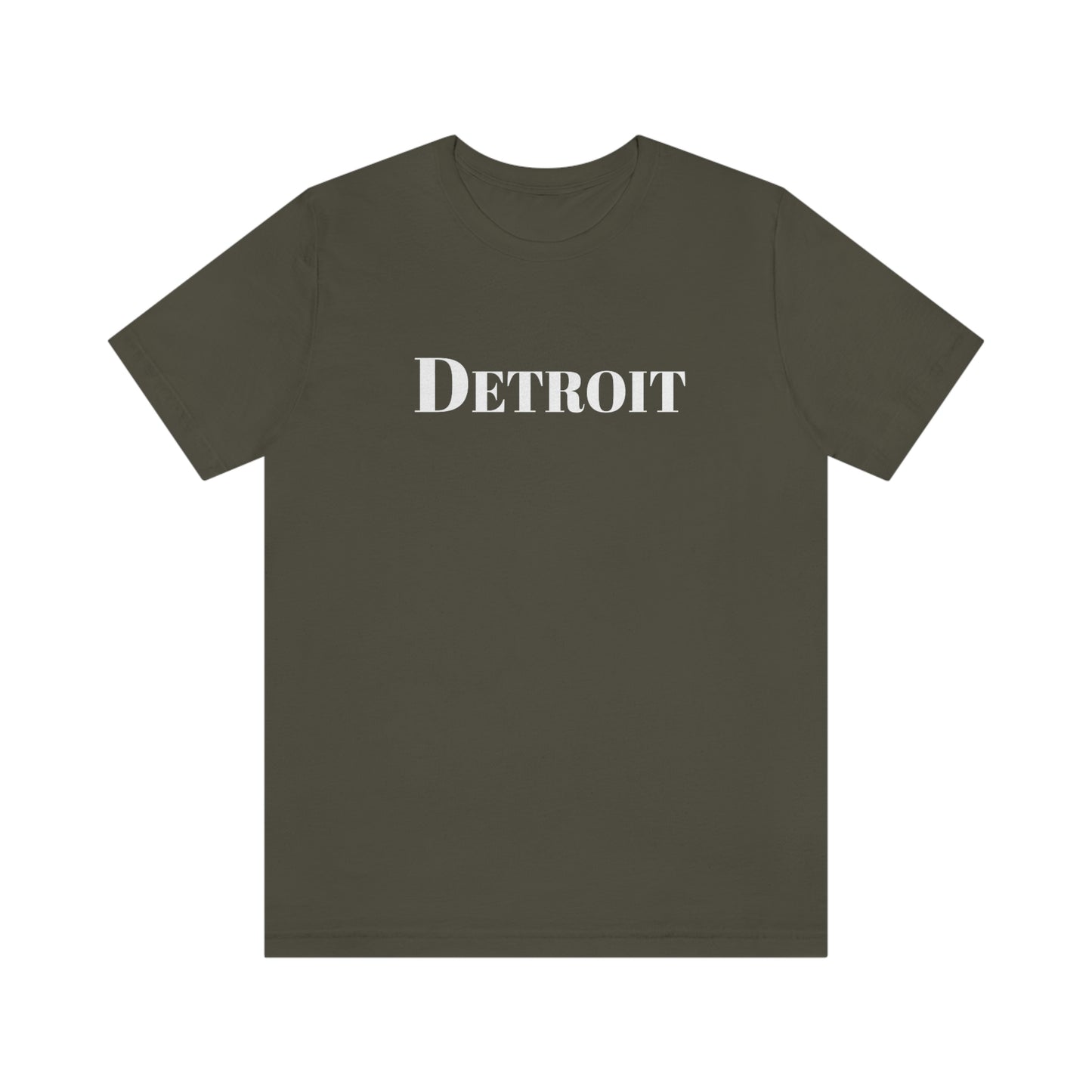 'Detroit' T-Shirt (Didone Font) | Unisex Standard Fit