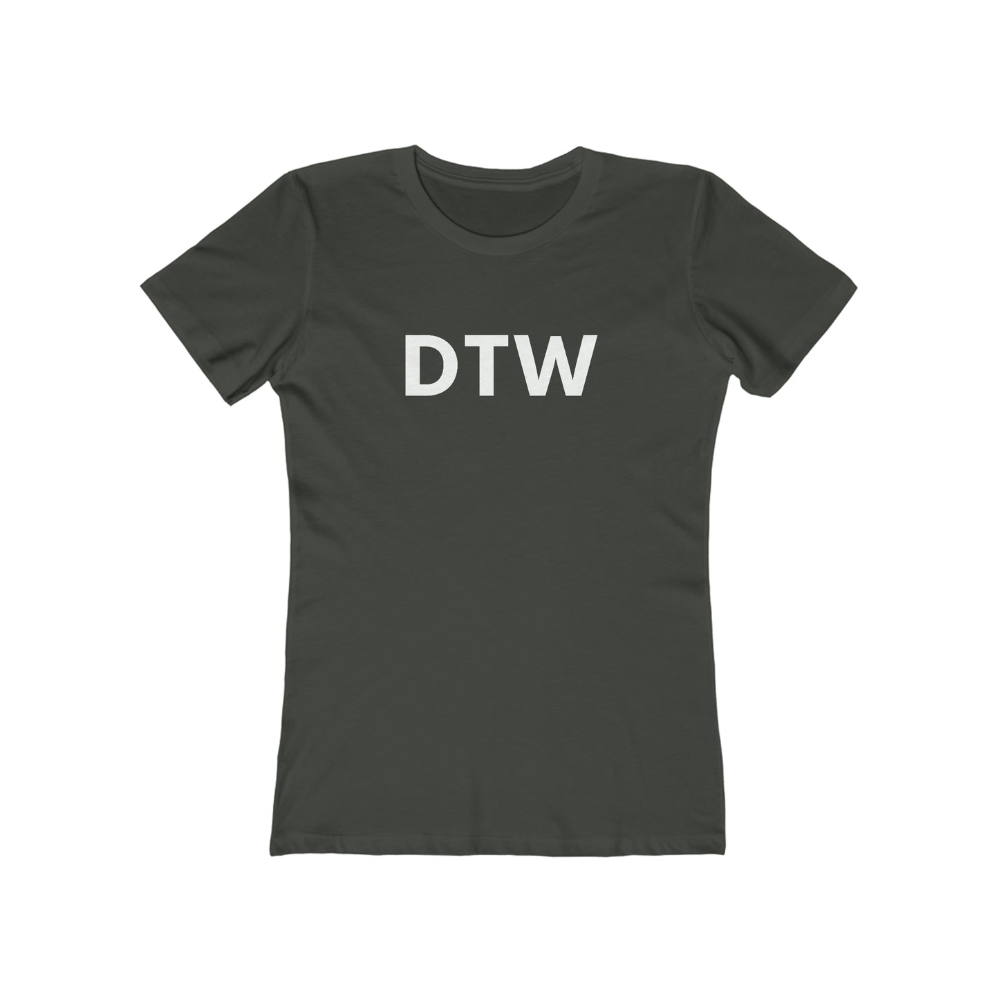 Detroit 'DTW' T-Shirt | Women's Boyfriend Cut