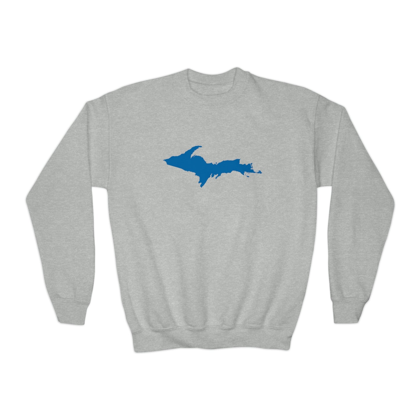 Michigan Upper Peninsula Youth Sweatshirt (w/ Azure UP Outline)