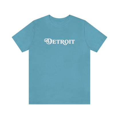 'Detroit' T-Shirt (Sloped Roman Font) | Unisex Standard Fit