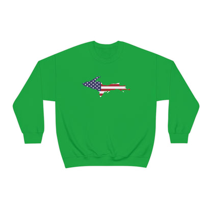 Michigan Upper Peninsula Sweatshirt (w/ UP USA Flag Outline) | Unisex Standard