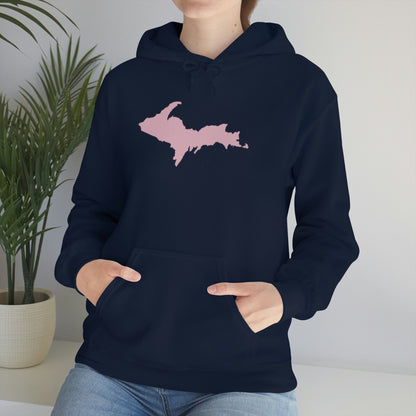 Michigan Upper Peninsula Hoodie (w/ Pink U.P. Outline) | Unisex Standard