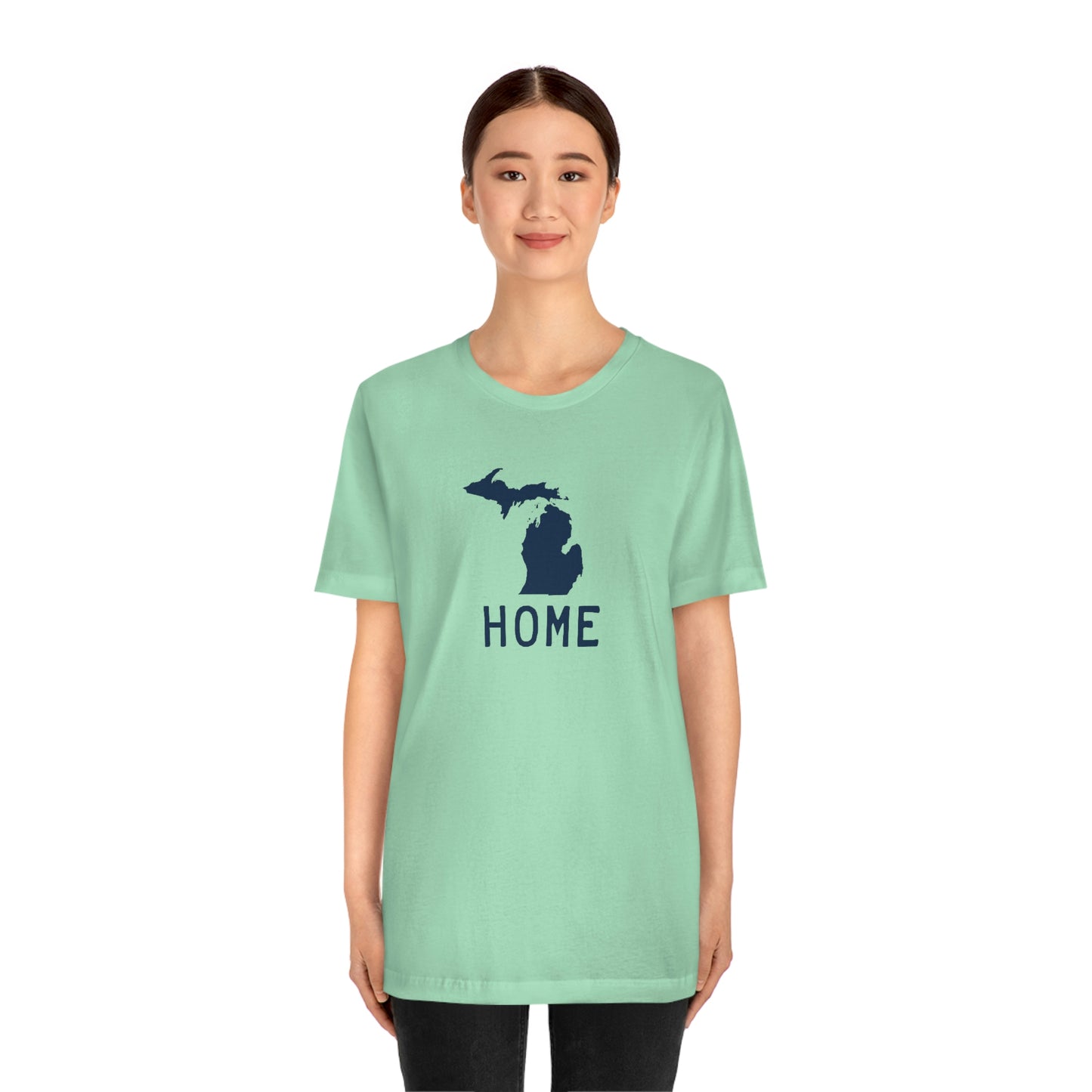 Michigan 'Home' T-Shirt (Licence Plate Font) | Unisex Standard Fit