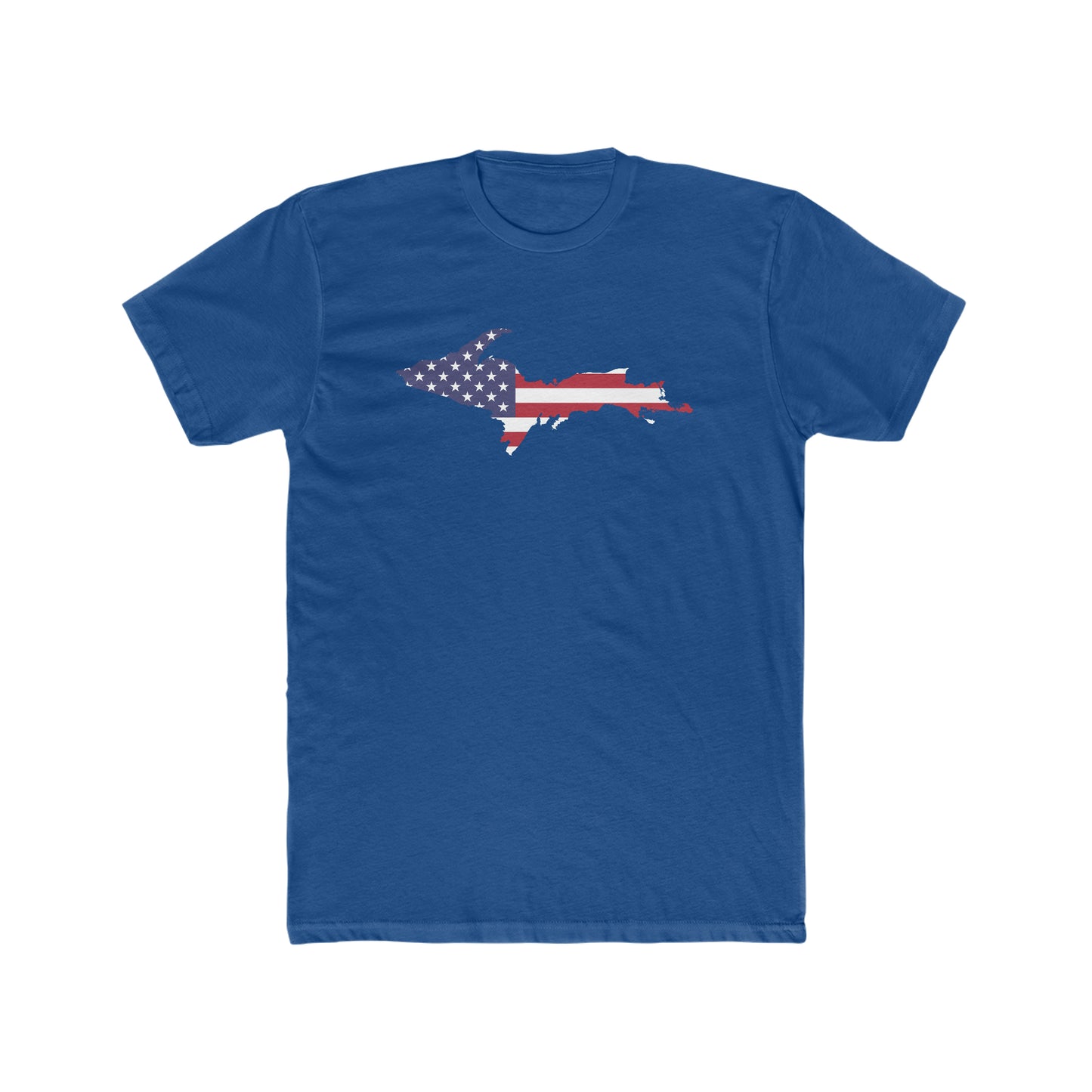 Michigan Upper Peninsula T-Shirt (w/ UP USA Flag Outline) | Men's Fitted