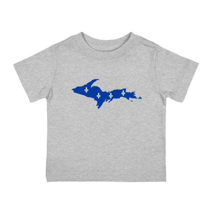 Michigan Upper Peninsula Infant T-Shirt (w/ UP Quebec Flag Outline) | Short Sleeve