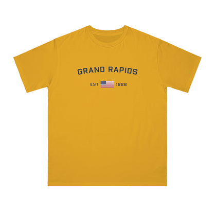 'Grand Rapids EST 1826' T-Shirt (w/ USA Flag) | Organic Unisex