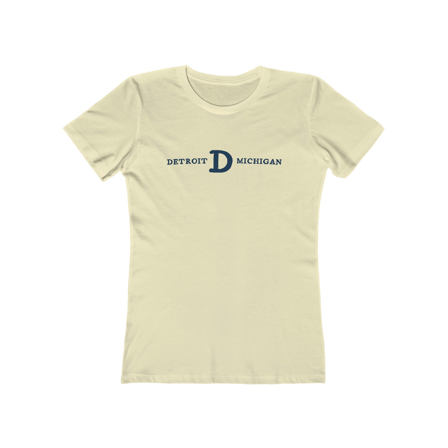 'Detroit Michigan' T-Shirt (Old French Font) | Women's Boyfriend Cut