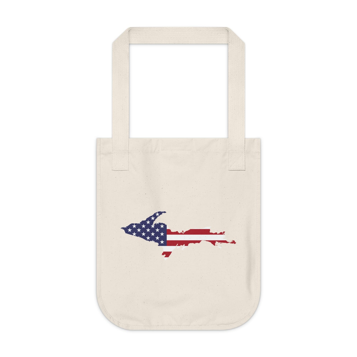 Michigan Upper Peninsula Heavy Tote Bag (w/ UP USA Flag Outline)