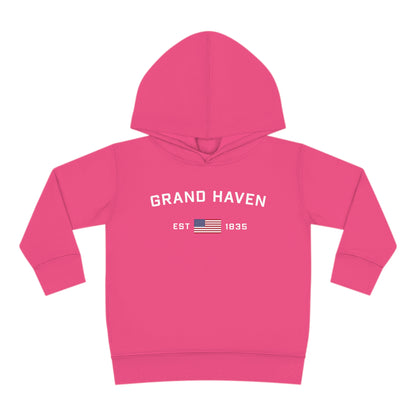 'Grand Haven' Hoodie (w/USA Flag Outline) | Unisex Toddler