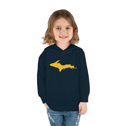 Michigan Upper Peninsula Hoodie (w/ Gold UP Outline) | Unisex Toddler