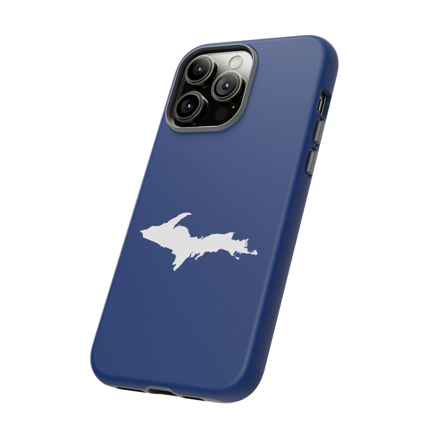 Michigan Upper Peninsula Tough Phone Case (Dearborn Blue w/ UP Outline) | Apple iPhone