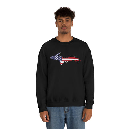 Michigan Upper Peninsula Sweatshirt (w/ UP USA Flag Outline) | Unisex Standard