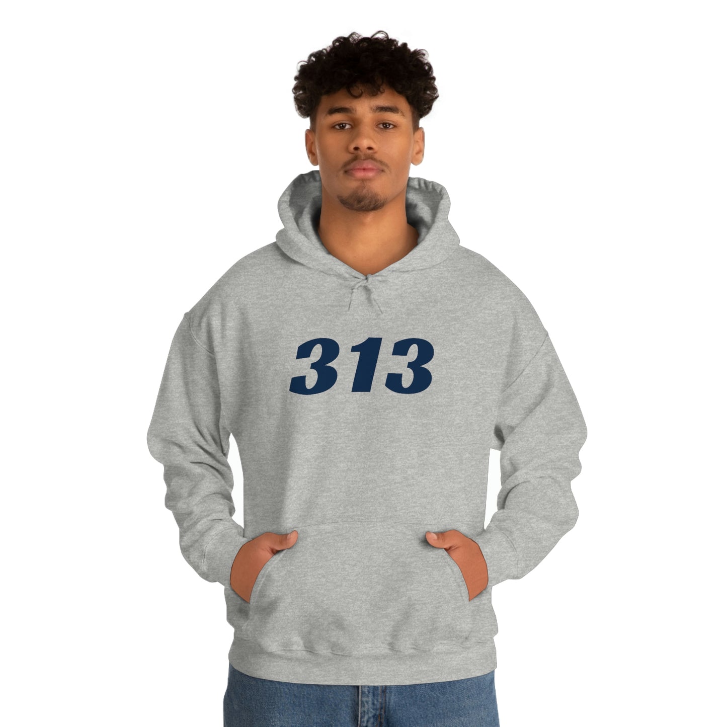 Detroit '313' Hoodie (Racing Font) | Unisex Standard